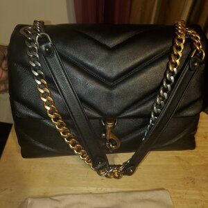 Rebecca Minkoff Edie Maxi Shoulder Quilted Leather Bag mixed hardware